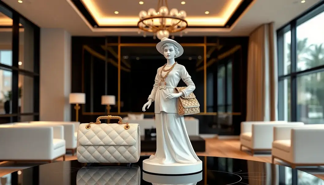 A Chanel collectible figure from the 2025 collection, exuding timeless elegance.
