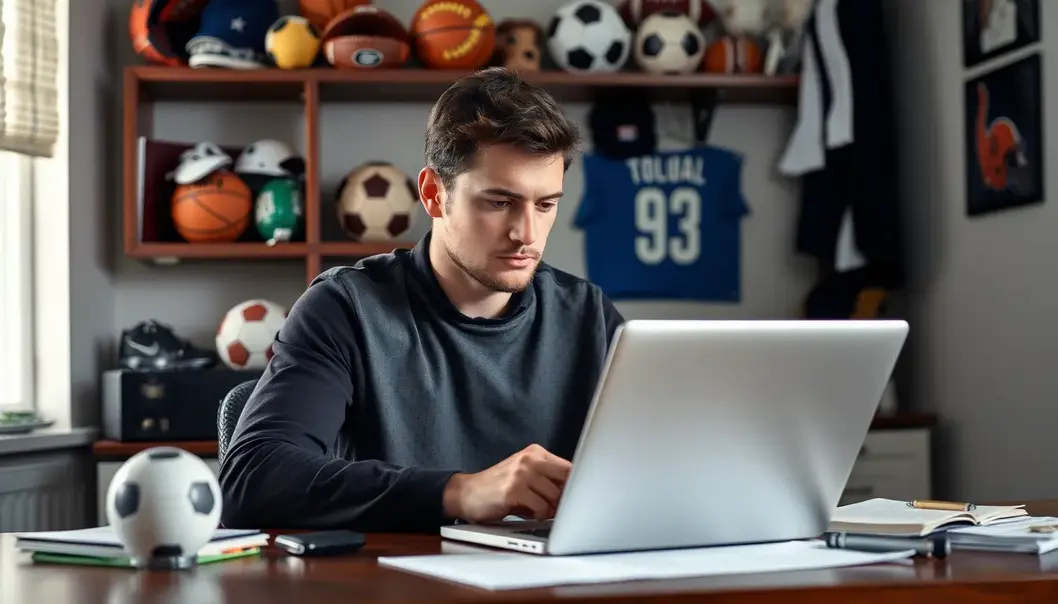 A job candidate prepares meticulously using sports strategies.